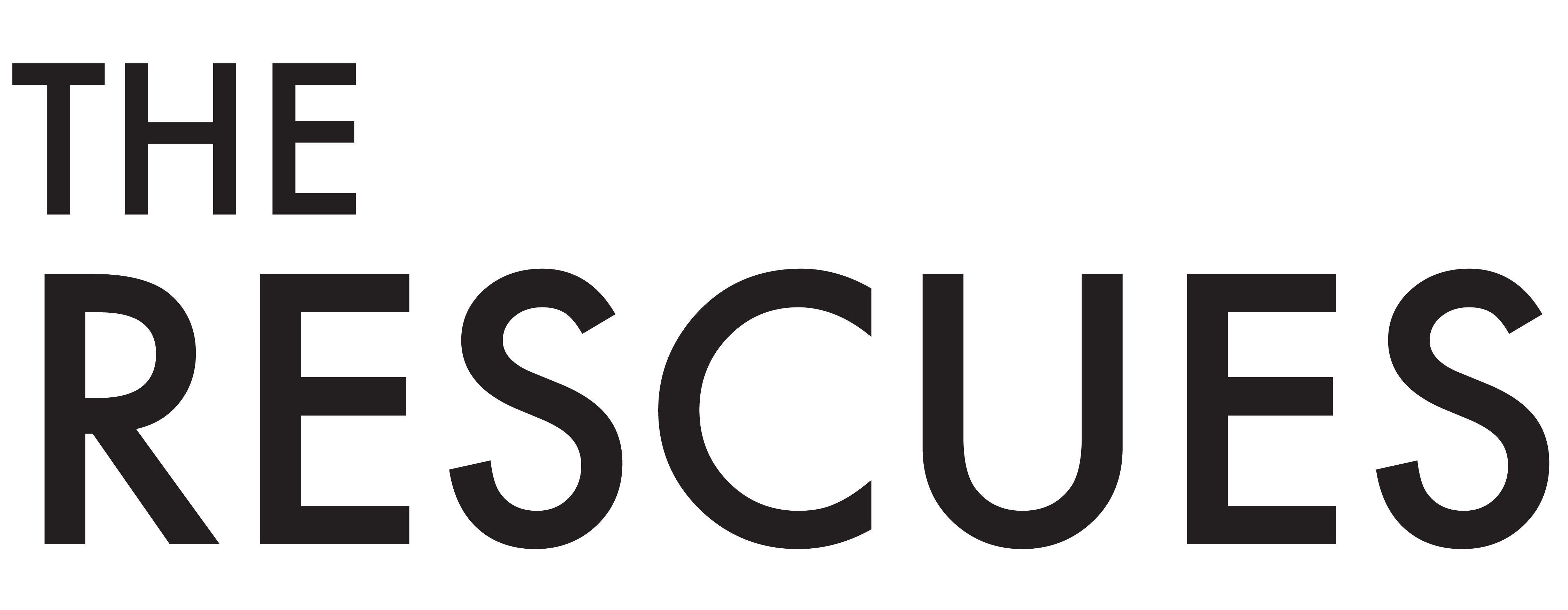 The Rescues Logo 2023 – Futura Black