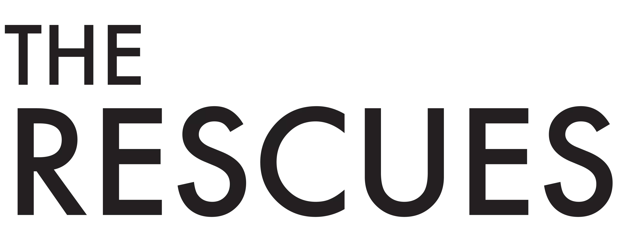 The-Rescues-Logo-2023-Futura-Black